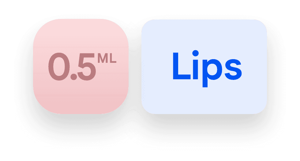 Units or volume recorded per injection site in Baselayer.med