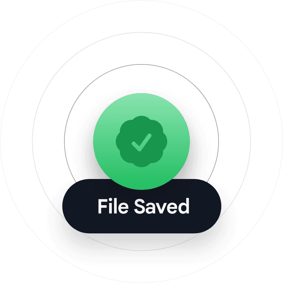 Instant save confirmation in Baselayer.med