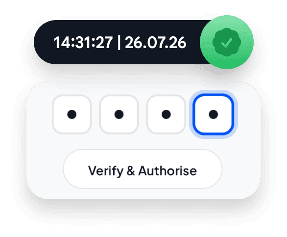 Timestamped signature capture in Baselayer.med